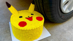 چالش خرد کردن کیک پیکاچو | له...