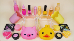 مخلوط اسلایم میکاپ صورتی و زرد