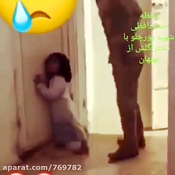 خداحافظی شهید بزرگوارمان با دخ...