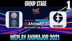 PSG.LGD vs EG | Game 1 | 2021/6/6 | Group Stage | WePlay AniMajor DPC 2021