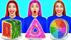 چالش دخترونه خوراکیهای هندسی