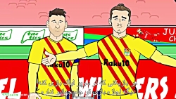 کارتون طنز واکنش مسی و رونالدو و ستارگان فوتبال به سوپرلیگ (زیرنویس)