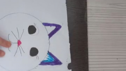 اموزش نقاشی صورت گربه سلما صول...