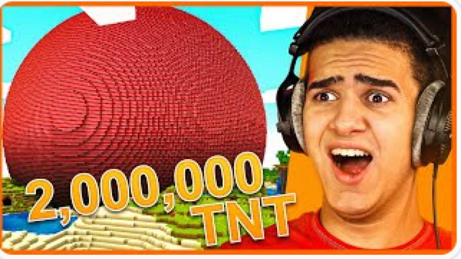 تو ماینکرفت 2, 672, 000 تی ان تی ترکوندم | Blowing up 2, 672, 000 TNT on Minecraft