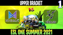 Nigma vs Vikin.gg Game 1 - Bo3 - Upper Bracket ESL One Summer 2021