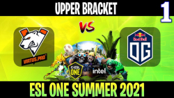 VP vs OG Game 1 - Bo3 - Upper Bracket ESL One Summer 2021