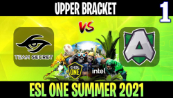 Secret vs Alliance Game 1 - Bo3 - Upper Bracket ESL One Summer 2021