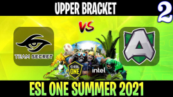 Secret vs Alliance Game 2 - Bo3 - Upper Bracket ESL One Summer 2021