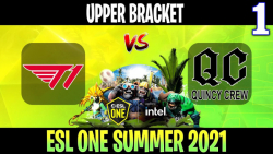 T1 vs Quincy Crew Game 1 - Bo3  Upper Bracket ESL One Summer 2021