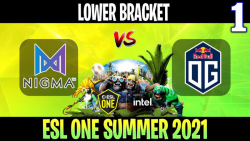 Nigma vs OG Game 1 - Bo3  Lower Bracket ESL One Summer 2021