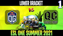 OG vs Quincy Crew Game 1 - Bo3 Lower Bracket ESL One Summer 2021