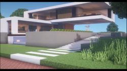 ساخت خانه ی مدرن در ماینکرافت