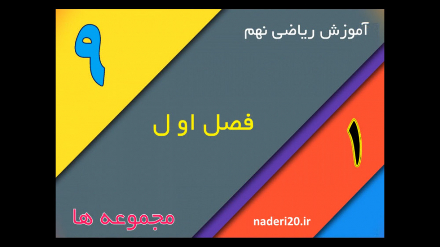 تدریس کامل  بخش اول فصل1 ریاضی نهم - معرفی مجموعه زمان1927ثانیه