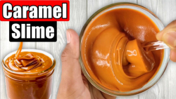 آموزش ساخت اسلایم کاراملی