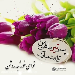 تولدت مبارک پسرم