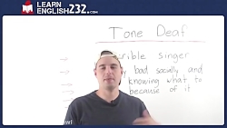 آموزش اسلنگ های زبان انگلیسی (Tone Deaf)