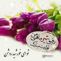 کلیپ تبریک تولد رفیق . رفیق تیر ماهی تولدت مبارک