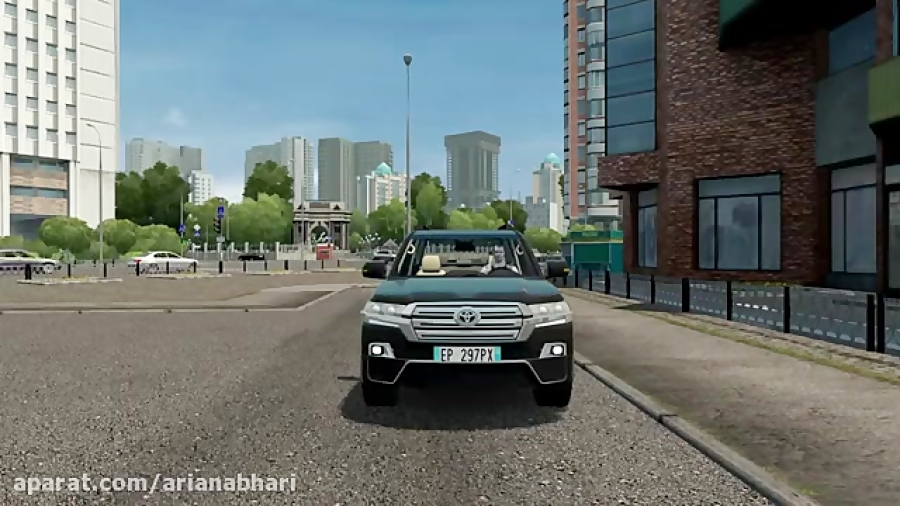 تویوتا لندکروز در City Car Driving