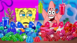 چالش ژله ای باب اسفنجی و پاتری...