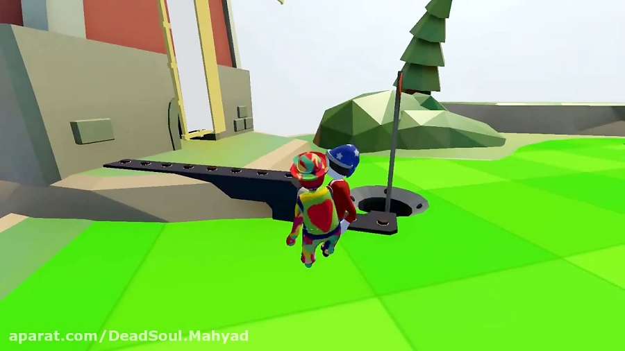 گیم پلی بازی جذاب و زیبای هیومن فال فلت ( human fall flat ) قسمت اول در مپ گلف