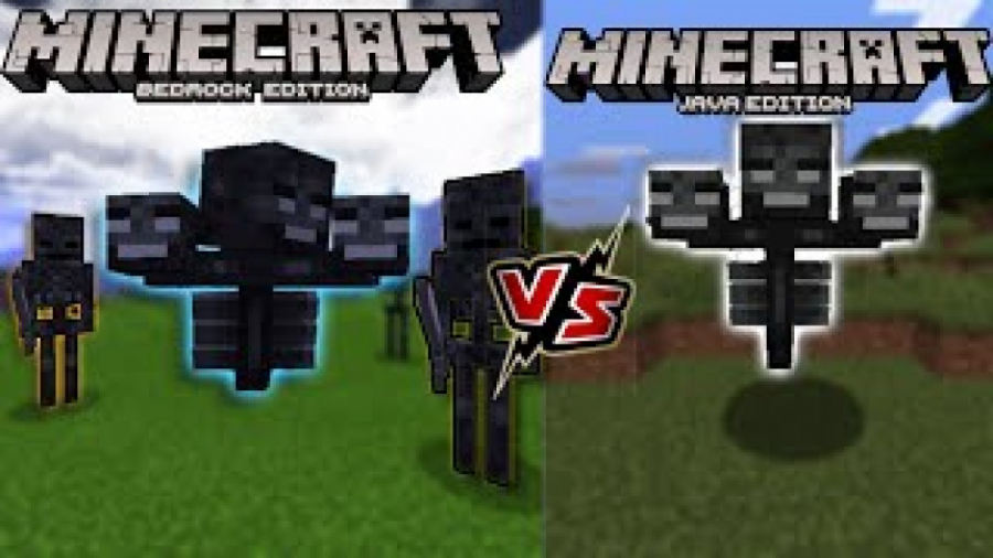 Wither Java vs Wither PE (Bedrock) - Minecraft