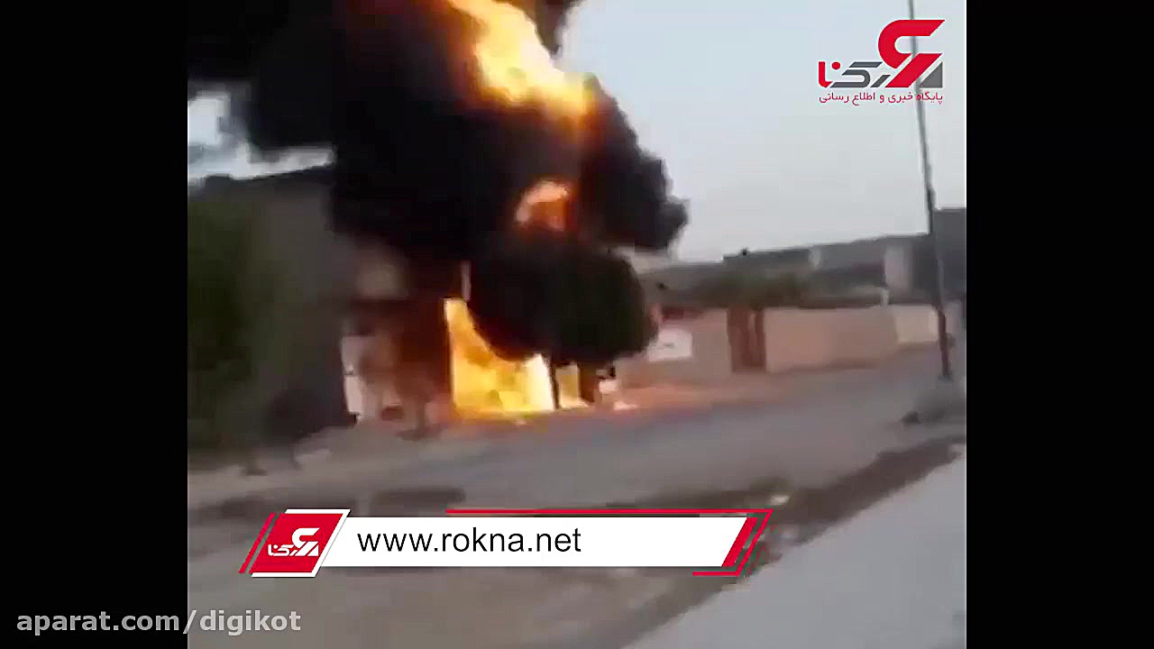 لحظه انفجار ترانس برق در خوزستان گلوسودینیا
