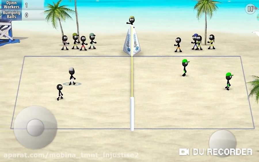 گیم پلی بازی استیکمن والیبال ساحلی Stickman Vollyball