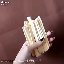 ایده‌ی جالب با چوب بستنی/ آموز...