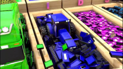 کارتون ماشین های رنگی  آموزش ش...