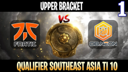 Fnatic vs OB Neon Game 1 - Bo3 - Upper Bracket Qualifier The International T