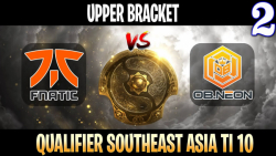 Fnatic vs OB Neon Game 2 - Bo3 - Upper Bracket Qualifier The International TI1