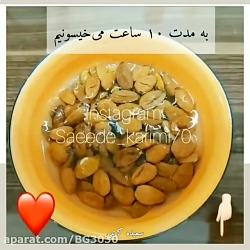 کلیپ طریقه درست کردن شیربادام