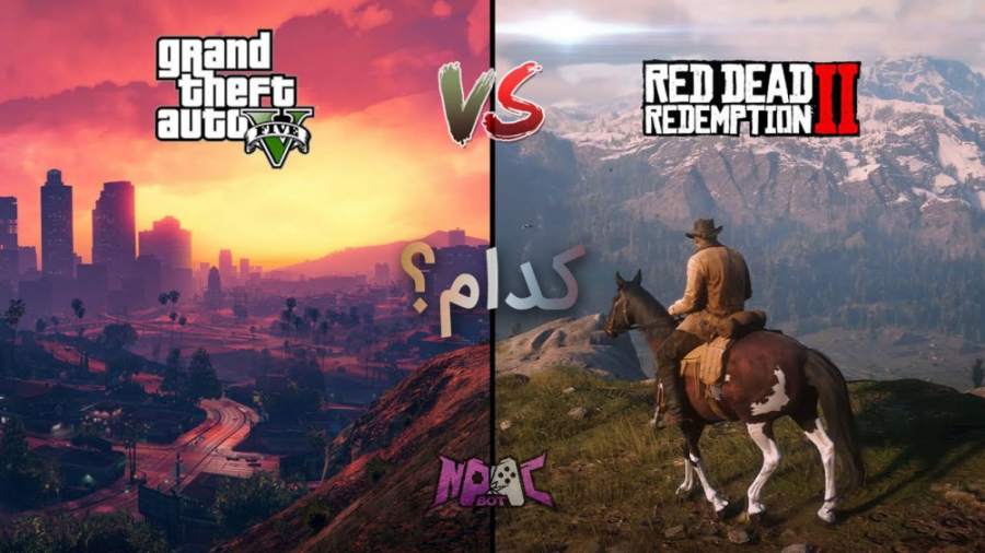 مقایسه بازی READ DEAD REDEMPTION 2 VS GTA V
