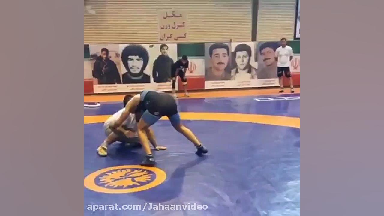 فیلم کامل آموزش کشتی توسط قهرمان جهان حسن رحیمی اما واتسون