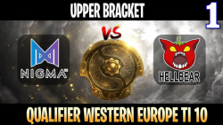 Nigma vs Hellbear Game 1 - Bo3 - Upper Bracket Qualifier The International