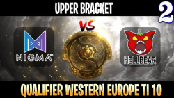 Nigma vs Hellbear Game 2 - Bo3 - Upper Bracket Qualifier The International T