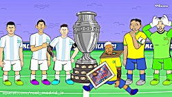 کارتون طنز قهرمانی مسی در کوپا...