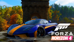 رانندگی با ماشین koenigsegg Regera 2016 در بازی forza horizon 4