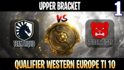 Liquid vs Spigzs Game 1 - Bo3 - Upper Bracket Qualifier The Internation