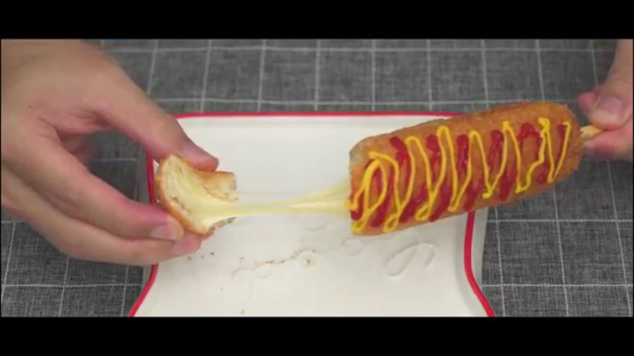 دستور پخت هات داگ پنیر موزارلا _mozzarella cheese corn dog recipe