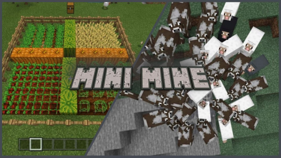 Mini Mine/آموزش کشاورزی و پرورش حیوانات در ماینکرفت/