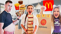 چالش خوردن غذا های فروشگاه مک...