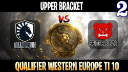 Liquid vs Spigzs Game 2 - Bo3 - Upper Bracket Qualifier The Internation