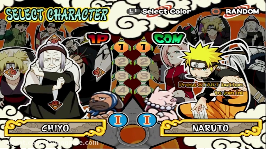 گیم پلی بازی Naruto Shippuden - Ultimate Ninja 4 برای PS2