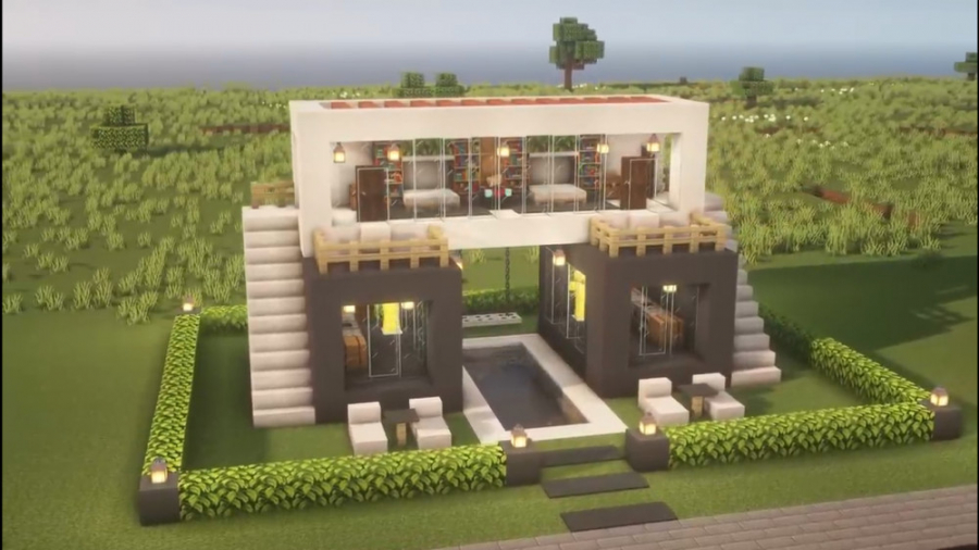 ماینکرافت خانه مدرن | Modern house in minecraft