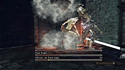 مبارزه Velstadt  و Fume Knight بر علیه King Vendrick در بازی Dark Souls 2