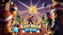 گیم پلی یک راند Luckyblock Skywars با بازی خودم قسمت 17