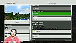 گیم پلی بازی ماینکرفت با رادین...