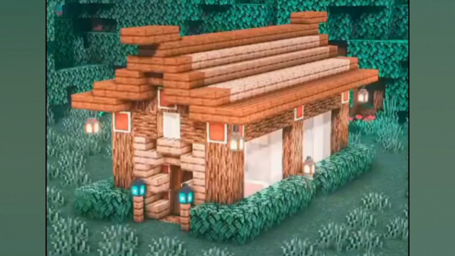 ساخت خانه چوبی و مدرن در ماینکرافت