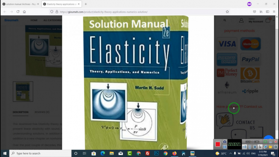 Solution Manual Elasticity Theory Applications And Numerics 2nd Martin ...